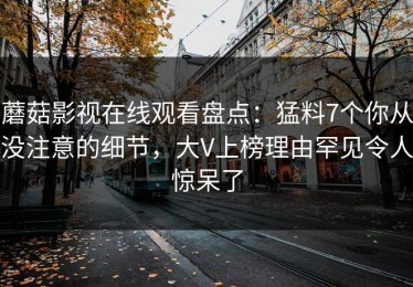 蘑菇影视在线观看盘点：猛料7个你从没注意的细节，大V上榜理由罕见令人惊呆了