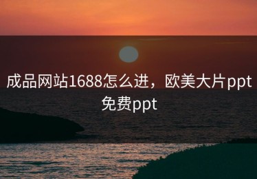 成品网站1688怎么进，欧美大片ppt免费ppt