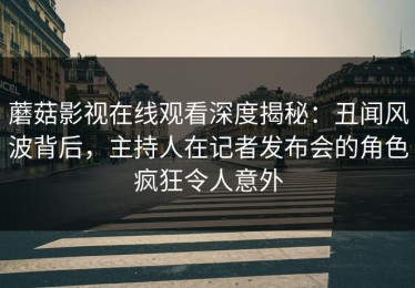 蘑菇影视在线观看深度揭秘：丑闻风波背后，主持人在记者发布会的角色疯狂令人意外