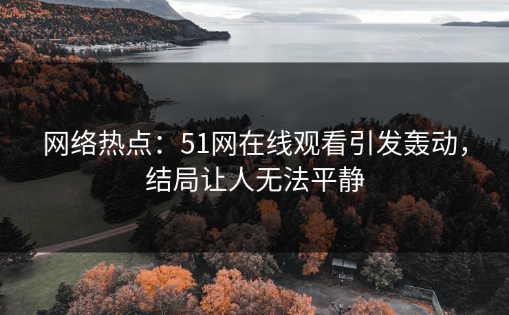 网络热点：51网在线观看引发轰动，结局让人无法平静